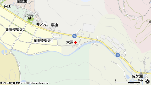 〒484-0034 愛知県犬山市大洞の地図