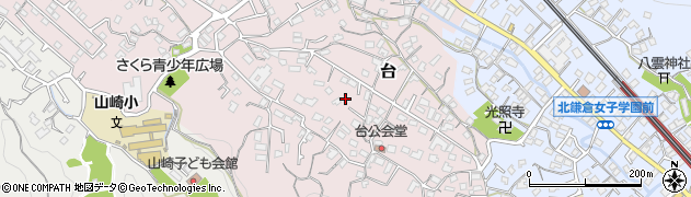 神奈川県鎌倉市台1445周辺の地図