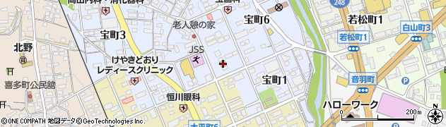 す奈は 宝町店周辺の地図