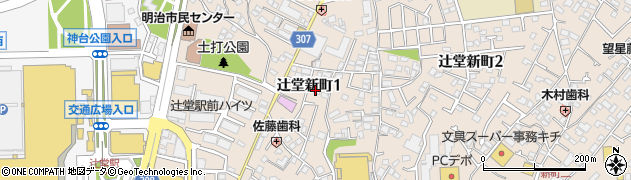 辻堂エクセル周辺の地図