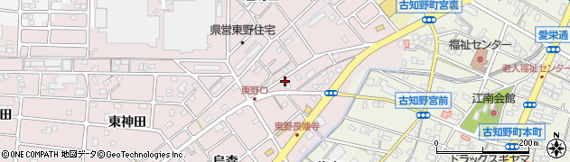 愛知県江南市東野町長幡寺60周辺の地図