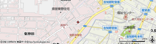 愛知県江南市東野町長幡寺68周辺の地図