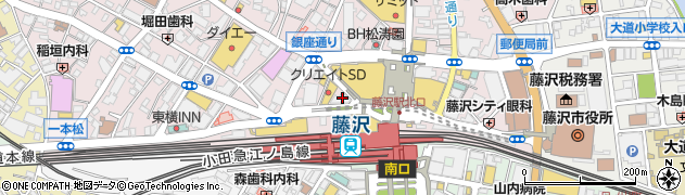 横浜銀行藤沢中央支店 ＡＴＭ周辺の地図