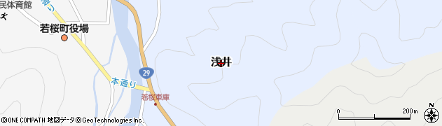 鳥取県若桜町（八頭郡）浅井周辺の地図