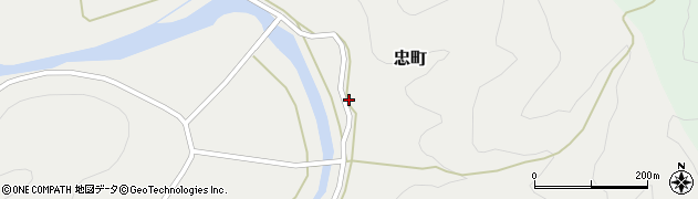 京都府綾部市忠町坊ノ口周辺の地図