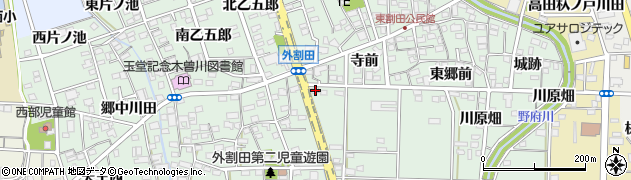 愛知県一宮市木曽川町外割田高照寺東1周辺の地図