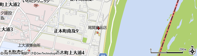 岐阜県羽島市正木町南及8丁目周辺の地図