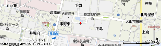 愛知県犬山市羽黒新田（阿弥陀池廻り）周辺の地図