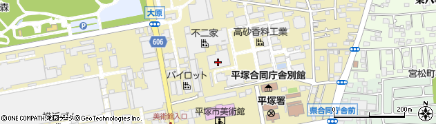 不二家テクノ株式会社　平塚駐在周辺の地図