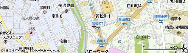 東濃信用金庫若松町支店周辺の地図