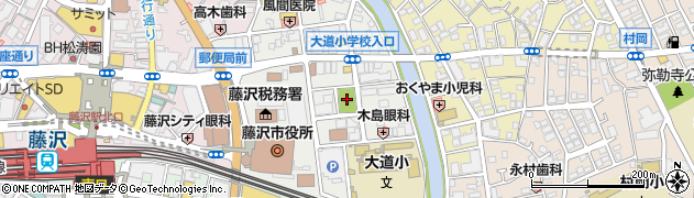 若尾山公園周辺の地図