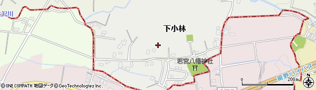 静岡県小山町（駿東郡）下小林周辺の地図