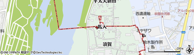 須賀夕映え公園周辺の地図