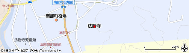 鳥取県西伯郡南部町法勝寺周辺の地図
