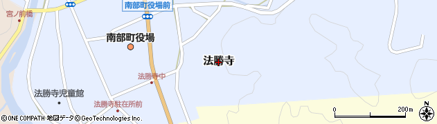 鳥取県南部町（西伯郡）法勝寺周辺の地図