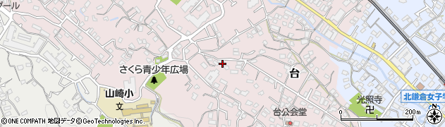 神奈川県鎌倉市台1457周辺の地図