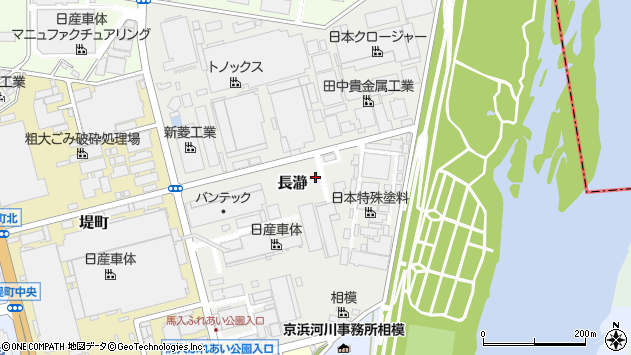 〒254-0021 神奈川県平塚市長瀞の地図