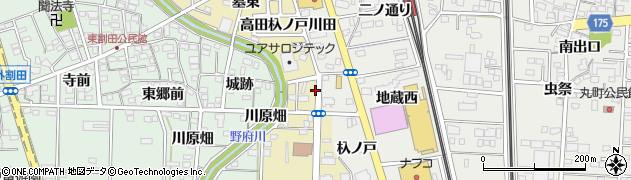 愛知県一宮市木曽川町内割田杁ノ戸南870周辺の地図