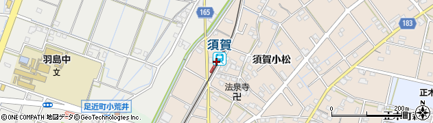 岐阜県羽島市周辺の地図