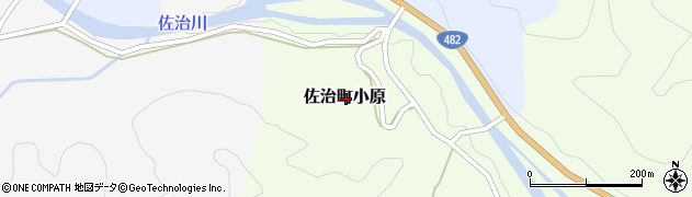 鳥取県鳥取市佐治町小原周辺の地図