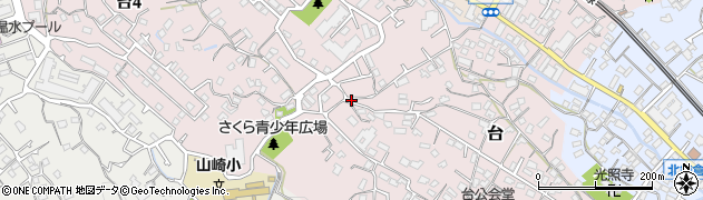 神奈川県鎌倉市台1478周辺の地図