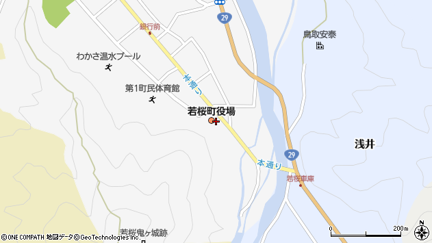 〒680-0700 鳥取県八頭郡若桜町（以下に掲載がない場合）の地図