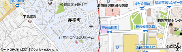 神奈川県茅ヶ崎市赤松町9周辺の地図