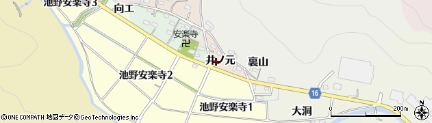 愛知県犬山市井ノ元周辺の地図