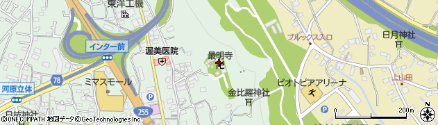 善光寺周辺の地図