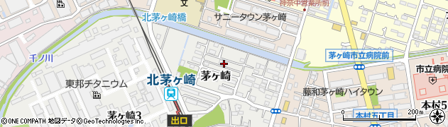神奈川県茅ヶ崎市茅ヶ崎周辺の地図