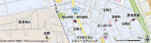岡山内科・消化器科クリニック周辺の地図