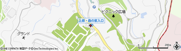 上郷・森の家入口周辺の地図