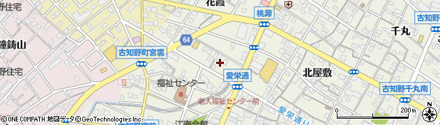 愛知県江南市古知野町花霞188周辺の地図