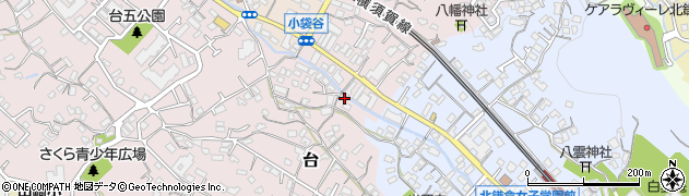 神奈川県鎌倉市台1506周辺の地図