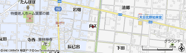 愛知県一宮市浅井町大日比野（向エ）周辺の地図
