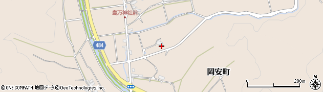 京都府綾部市中筋町西ノ岡周辺の地図
