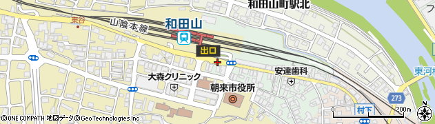 和田山駅周辺の地図