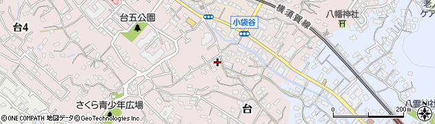 神奈川県鎌倉市台1536周辺の地図