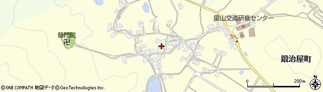 京都府綾部市鍛治屋町繁地周辺の地図