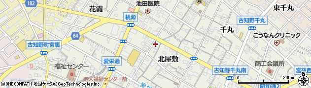 愛知県江南市古知野町北屋敷96周辺の地図
