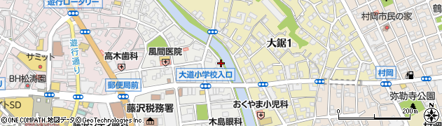 神奈川県藤沢市朝日町14周辺の地図