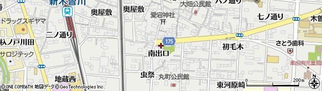 愛知県一宮市木曽川町黒田南出口20周辺の地図