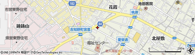 愛知県江南市古知野町花霞203周辺の地図
