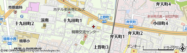 岐阜県多治見市上野町周辺の地図