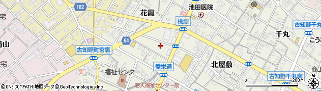 愛知県江南市古知野町花霞167周辺の地図