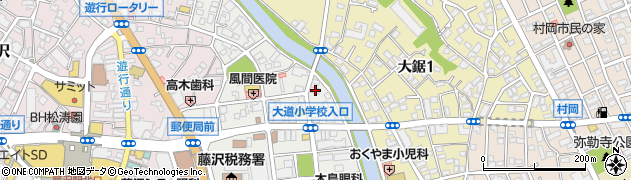 神奈川県藤沢市朝日町14-8周辺の地図