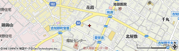 愛知県江南市古知野町花霞179周辺の地図