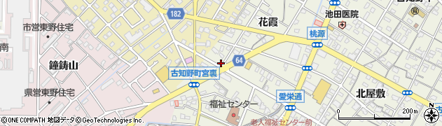 愛知県江南市古知野町花霞162周辺の地図