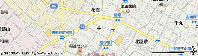 愛知県江南市古知野町花霞171周辺の地図