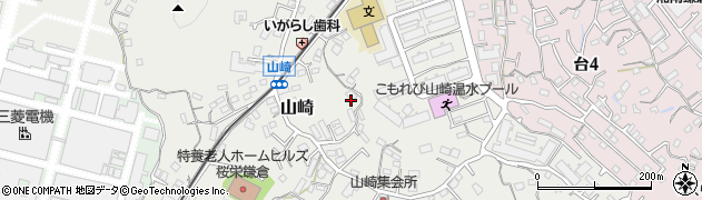 神奈川県鎌倉市山崎周辺の地図
